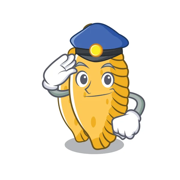 Policía pastel carácter estilo de dibujos animados — Vector de stock