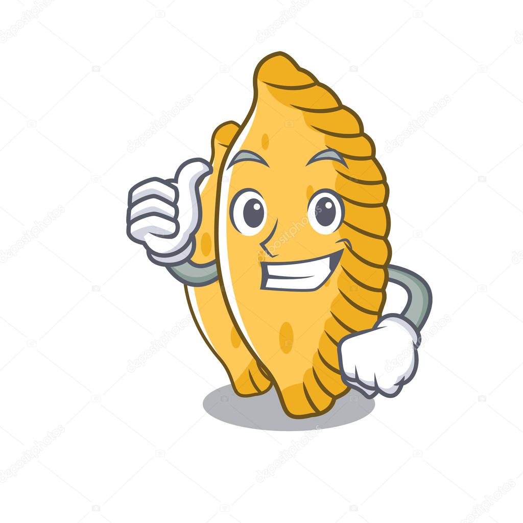 Thumbs up pastel character cartoon style