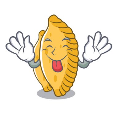 Pastel maskot karikatür tarzı dil