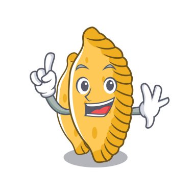 Parmak pastel maskot karikatür tarzı