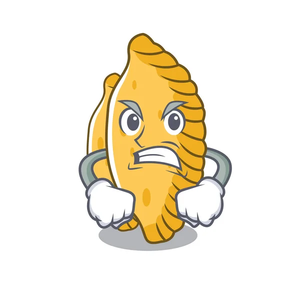 Angry pastel mascot cartoon style — Stock Vector