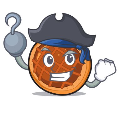 Korsan baket pasta karakter karikatür