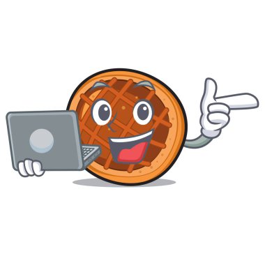 Dizüstü baket pasta karakter karikatür ile