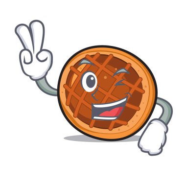 İki parmak baket pasta karakter karikatür
