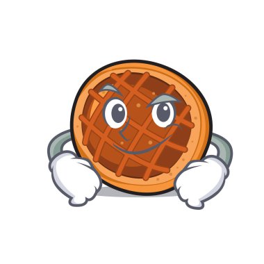 Smirking baket pasta karakter karikatür