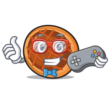 Oyun baket pasta maskot çizgi film