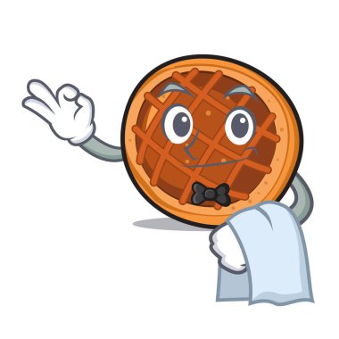 Garson baket pasta maskot çizgi film