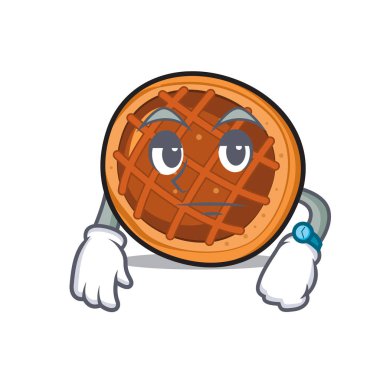 Baket pasta maskot karikatür bekliyor