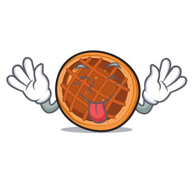 Baket pasta maskot karikatür dil