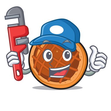 Tesisatçı baket pasta maskot çizgi film