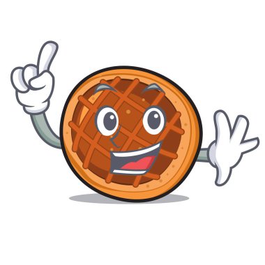 Parmak baket pasta maskot çizgi film
