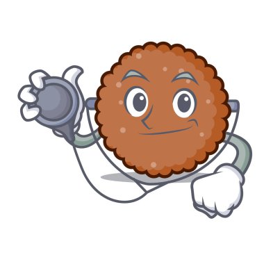 Doktor çikolata bisküvi karakter karikatür