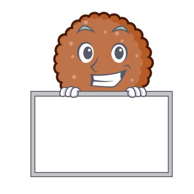 Yönetim Kurulu çikolata bisküvi karakter karikatür ile sırıtarak