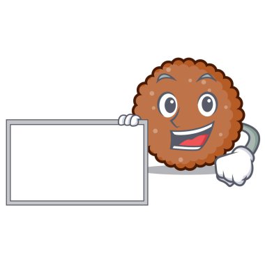 Kurulu çikolata bisküvi karakter karikatür ile