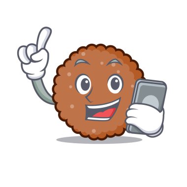 Telefon çikolata bisküvi karakter karikatür ile