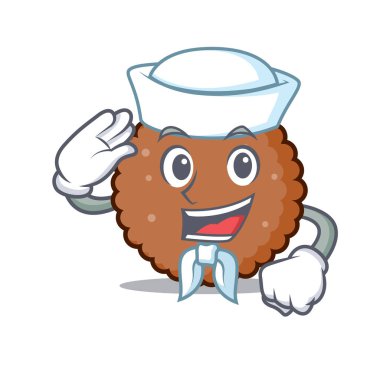 Denizci çikolata bisküvi karakter karikatür