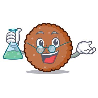 Profesör çikolata bisküvi karakter karikatür