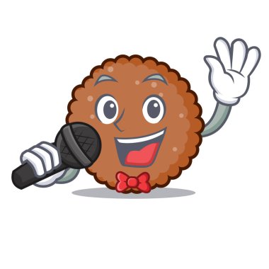 Şarkı çikolata bisküvi maskot çizgi film