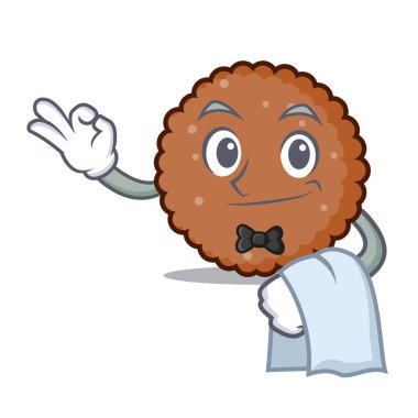 Garson çikolata bisküvi maskot çizgi film