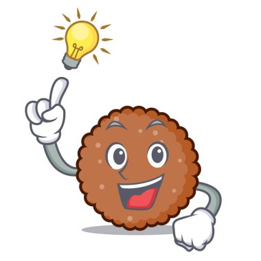 Bir fikir çikolata bisküvi maskot çizgi film var