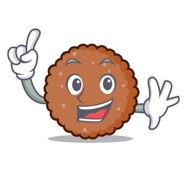 Parmak çikolata bisküvi maskot çizgi film