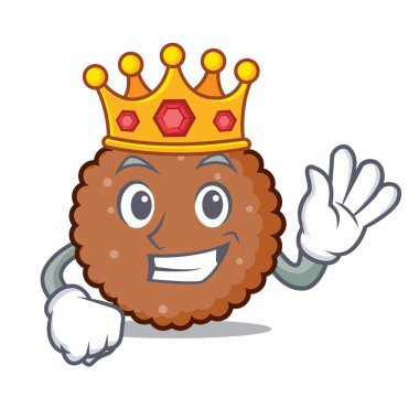 Kral çikolata bisküvi maskot çizgi film
