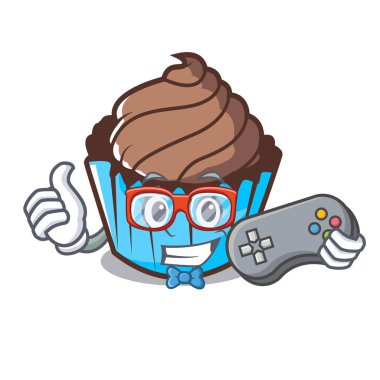 Oyun Çikolatalı kek maskot çizgi film