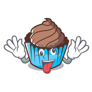 Deli çikolatalı kek maskot çizgi film