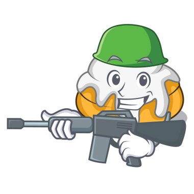 Ordu tarçın rulo karakter karikatür