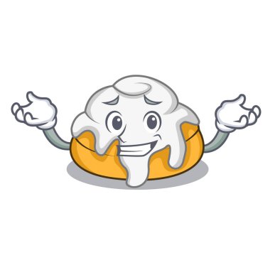 Tarçın Rulo karakter karikatür sırıtarak