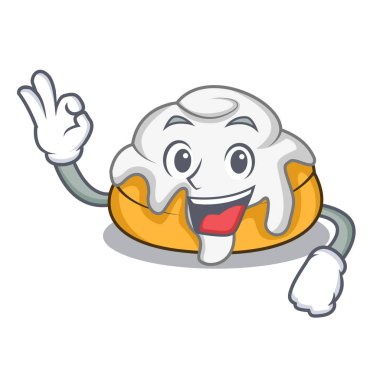 Tarçın Rulo karakter karikatür Tamam