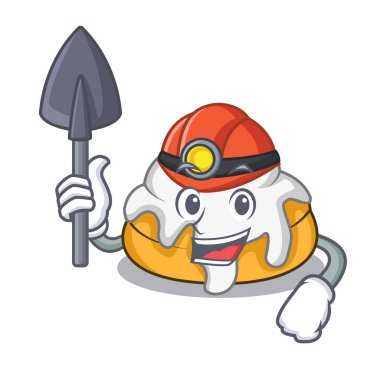 Madenci tarçın rulo maskot çizgi film