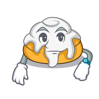 Tarçın Rulo maskot karikatür bekliyor