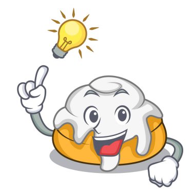 Maskot çizgi film rulo bir fikir tarçın var