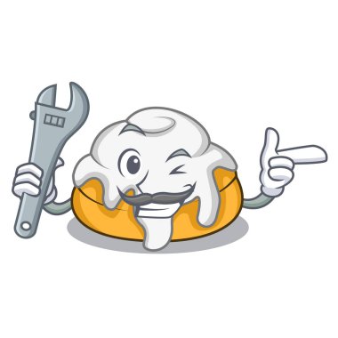 Mekanik tarçın rulo maskot çizgi film