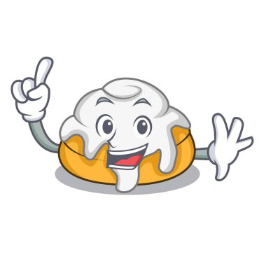 Parmak tarçın rulo maskot çizgi film