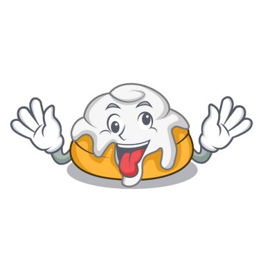 Deli tarçın rulo maskot çizgi film