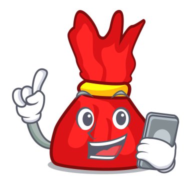 Telefon sarmalayıcı şeker karakter karikatür ile