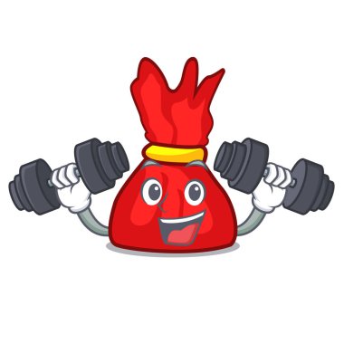 Fitness sarmalayıcı şeker karakter karikatür