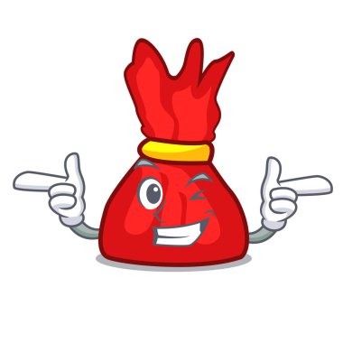 Wink sarmalayıcı şeker karakter karikatür