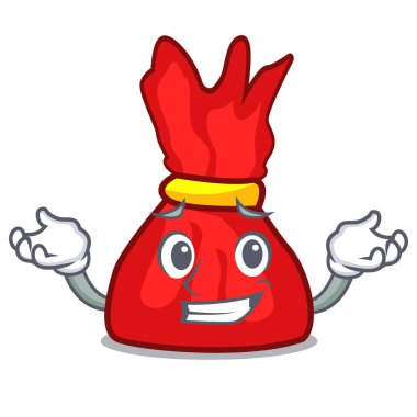 Sırıtan sarmalayıcı şeker karakter karikatür