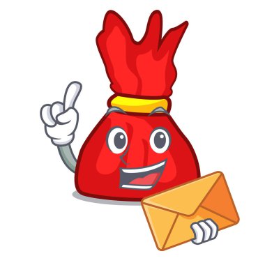 Zarf sarmalayıcı şeker karakter karikatür ile