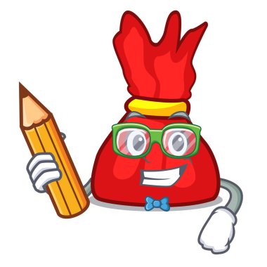 Öğrenci sarmalayıcı şeker karakter karikatür