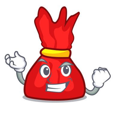 Başarılı sarmalayıcı şeker karakter karikatür