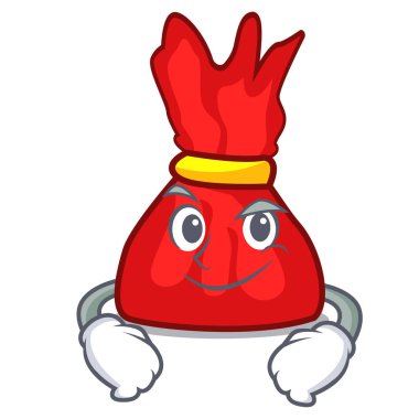 Smirking sarmalayıcı şeker karakter karikatür