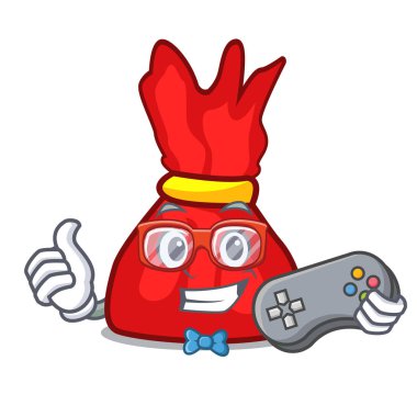 Oyun sarmalayıcı şeker maskot çizgi film