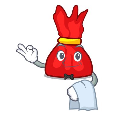 Garson sarmalayıcı şeker maskot çizgi film