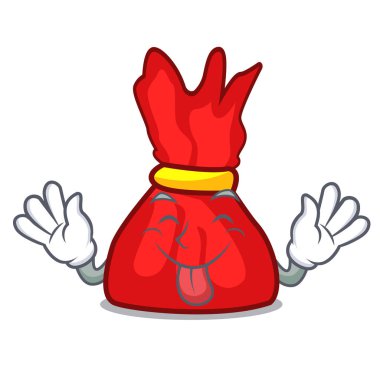 Sarmalayıcı şeker maskot karikatür dil