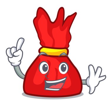 Parmak sarmalayıcı şeker maskot çizgi film