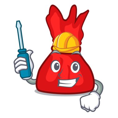 Otomotiv sarmalayıcı şeker maskot çizgi film